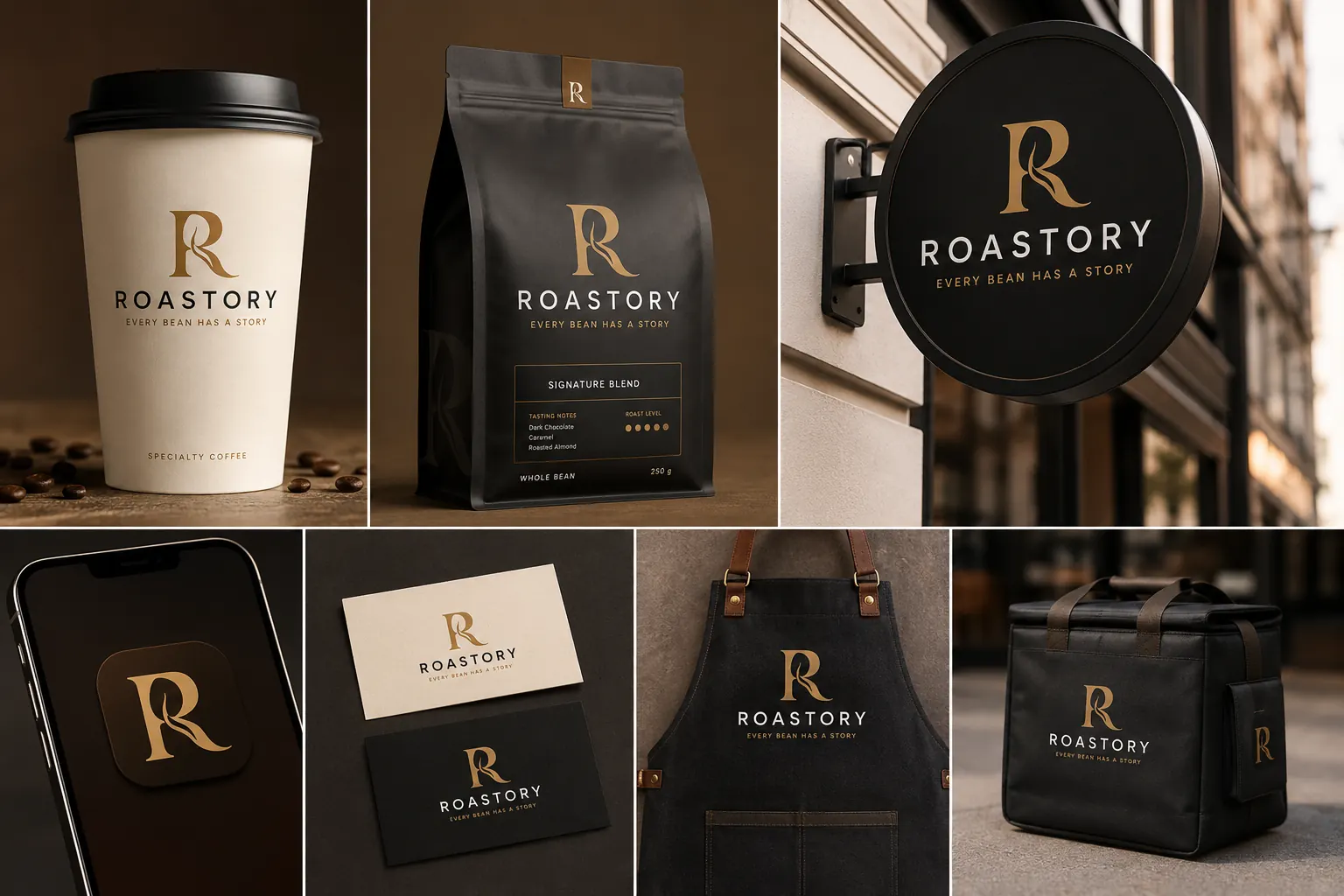 Brand application and marketing communication layouts from Group Bayport portfolio work