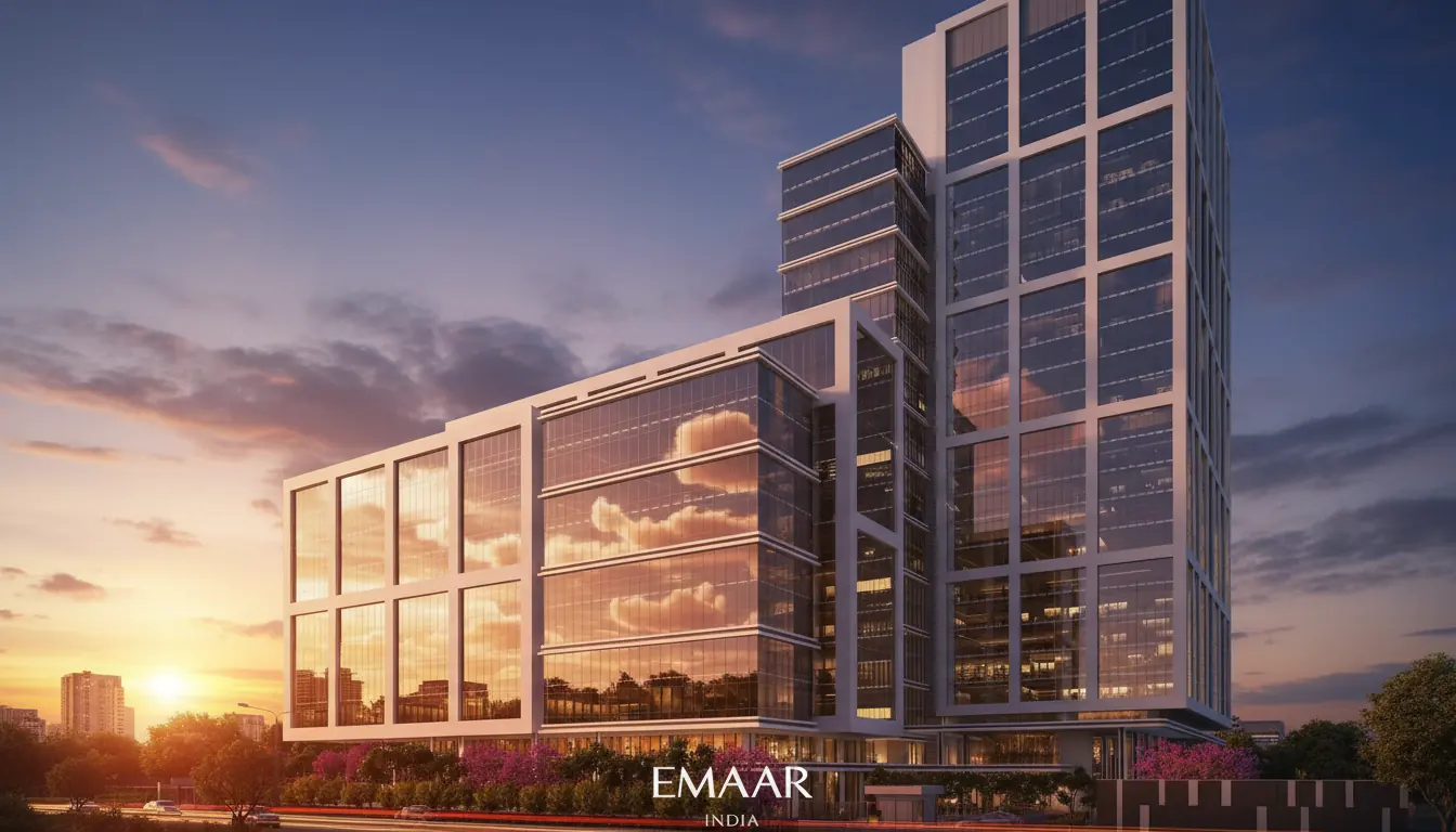 Sunset Glass Facade