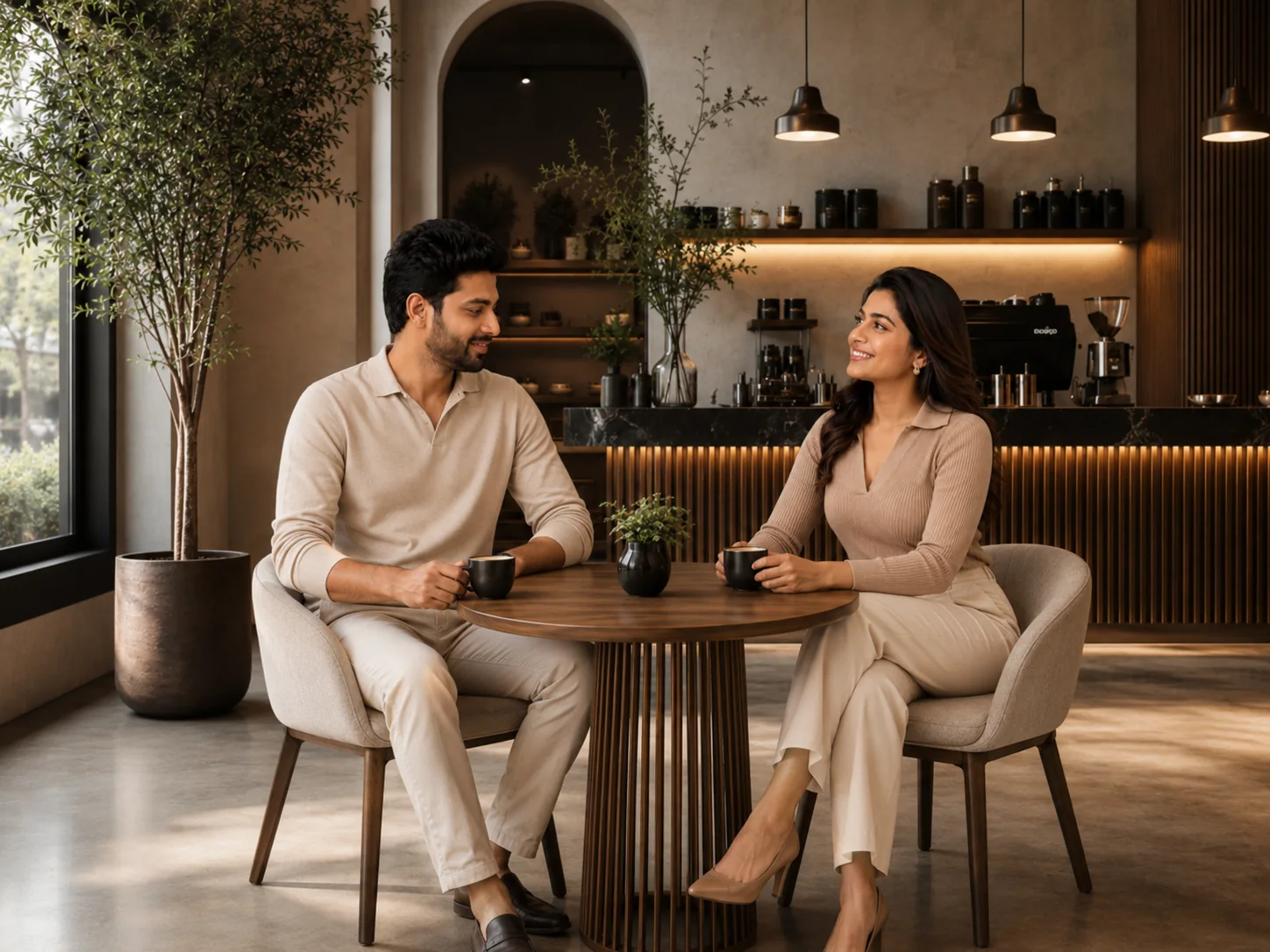Cafe Lifestyle Couple Scene AI Creative Workflows work by Mayank Chauhan